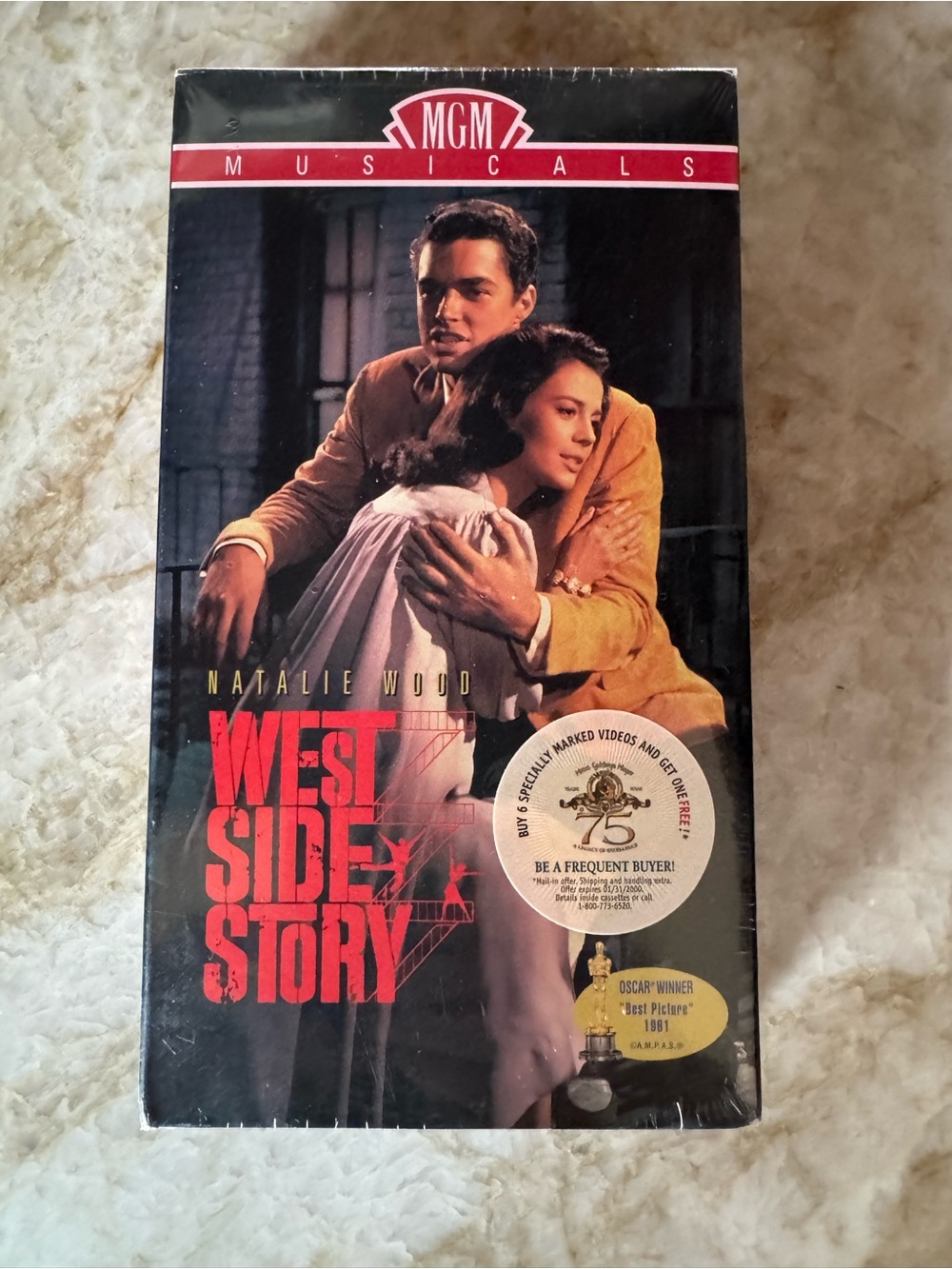 MGM West Side Story VHS - Natalie Wood (Black & Red)